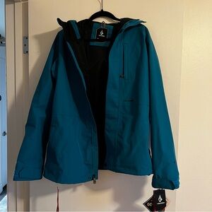 Blue Volcom snow jacket NWT